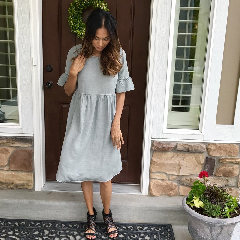 NWT Boutique Sage Tencel Dress